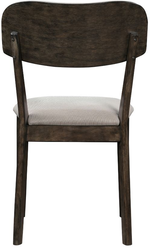 New Classic® Home Furnishings Rex Beige/Walnut Brown Dining Side Chair-4
