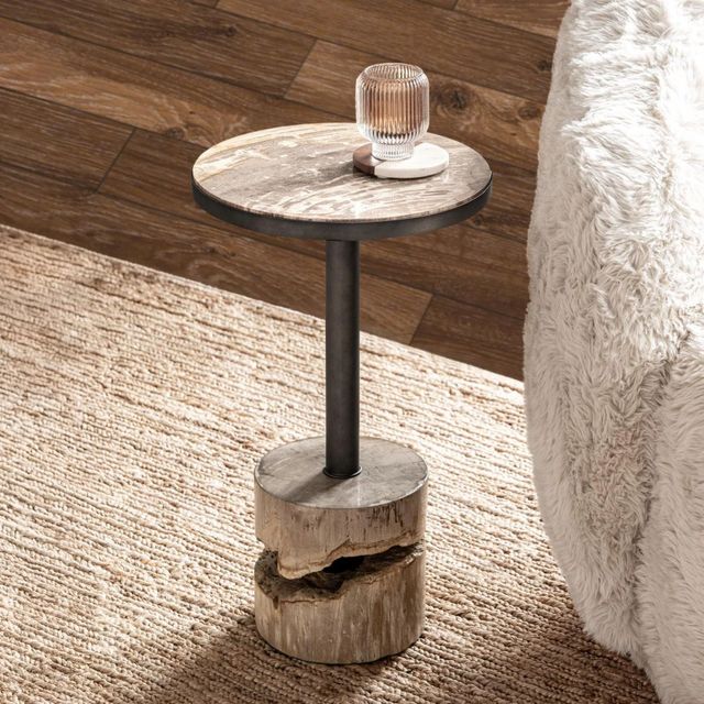 Classic Home Malta Natural Small Accent Table-1