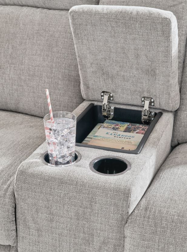 Signature Design by Ashley® Barnsana Ash Power Reclining Loveseat-5