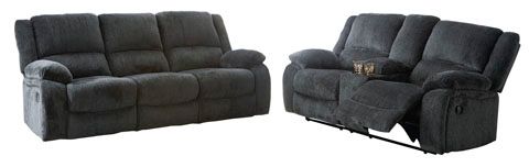 Signature Design by Ashley® Draycoll 2-Piece Slate Living Room Reclining Seating Set-0