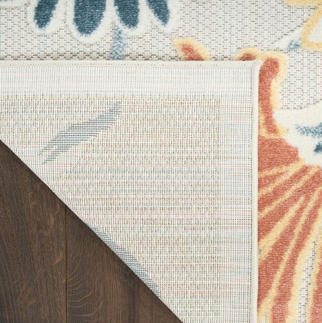 Nourison Home™ Aloha Ivory Rose 5'x8' Style 2 Area Rug-2