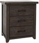 Jofran Inc. Madison County Barnwood Power 25" Nightstand-0