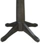 John Thomas Furniture® Dining Essentials Hickory Round Dining Table with Coal Transitional Pedestal Extensions-2