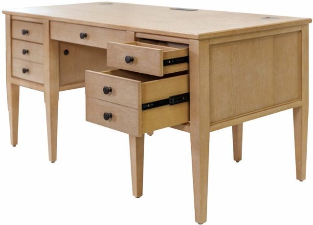 Martin Furniture Laurel Natural Half Pedestal Desk-2