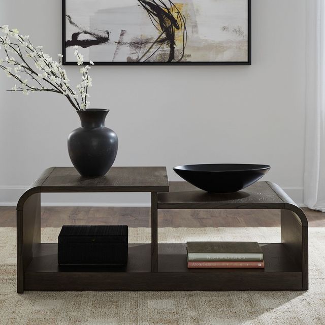 Liberty Furniture Perspectives Espresso Cocktail Table-1