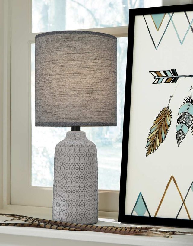 Signature Design by Ashley® Donnford 2-Piece Antiqued Charcoal Table Lamp Set-3