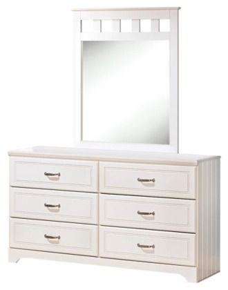 Signature Design by Ashley® Lulu 3-Piece White Twin Panel Bed Set-3