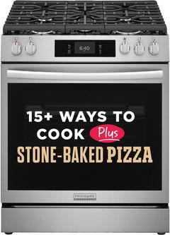 Frigidaire Gallery® 30" Stainless Steel Slide-In Gas Range with Stone-Baked Pizza
