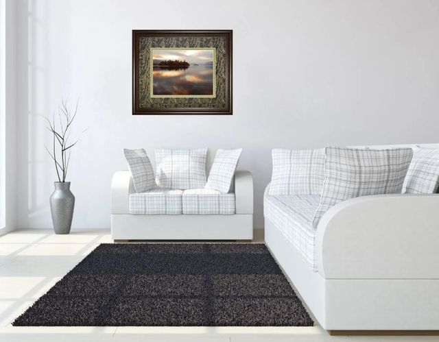 Classy Art Golden Lake by Peter Adams Framed Wall Art-2