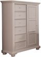 American Woodcrafters 6510 Cottage Traditions Clean White Cottage Gentleman’s Chest-0