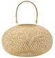 A & B Home Beige Medium Bamboo Lantern-0