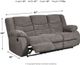 Signature Design by Ashley® Tulen Gray Reclining Sofa-3
