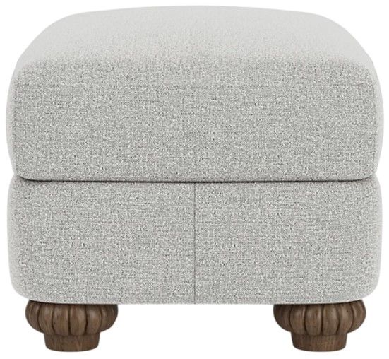 Flexsteel® Patterson Silver Glacier Ottoman-2