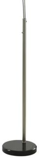 StyleCraft Black Marble/Brushed Nickel Floor Lamp-2