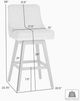 Armen Living Branson Beige/Brown Bar Stool-5