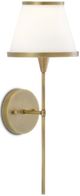 Currey & Company Bagno Brimsley Antique Brass/Opaque Wall Sconce-0