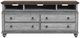 Flexsteel® Plymouth Distressed Graywash Entertainment Base with Medium Brown Top-1