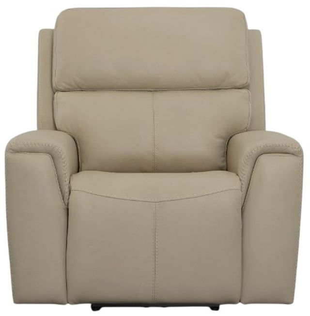 Flexsteel® Jarvis Parchment Power Recliner with Power Headrest-2