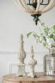 A & B Home Danna White Finial Accent-4