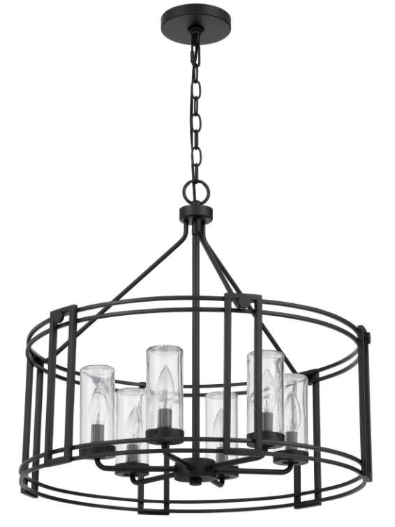 Cal® Lighting & Accessories Luton Cage 6-Light Iron Metal Chandelier-2