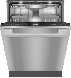 Miele 24" Clean Touch Steel Top Control Built In Dishwasher 