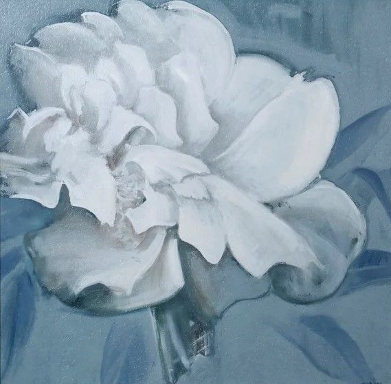 Stylecraft Flower I Blue/White Wall Art-1