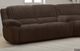 American Wholesale Furniture Mondo 3-Piece Chocolate Power Reclining Curved Sectional Sofa -1