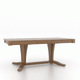 Canadel Customizable Gourmet 76" VR Base Dining Table with One Removable Leaf-4