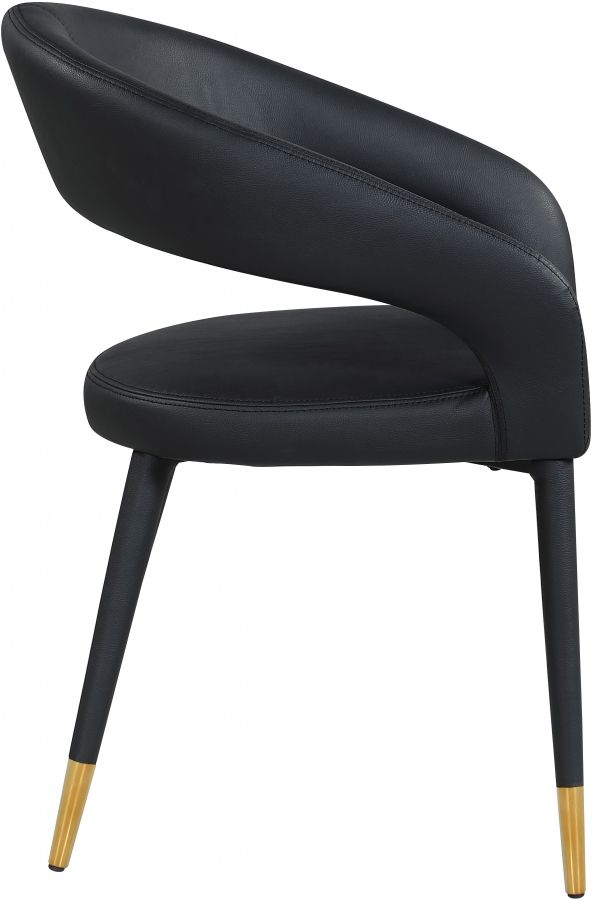 Meridian Furniture Destiny Black Faux Leather Dining Chair-3