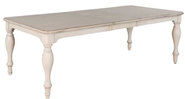 Sunny Designs™ Westwood Village Antique White Dining Table with Gray Top -0