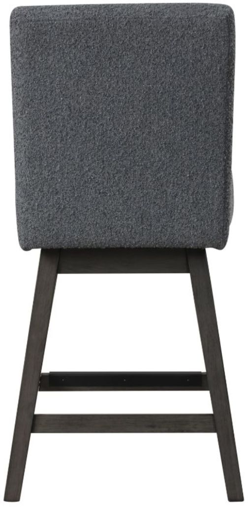 New Classic® Home Furnishings High Line Gray Swivel Counter Stool-4