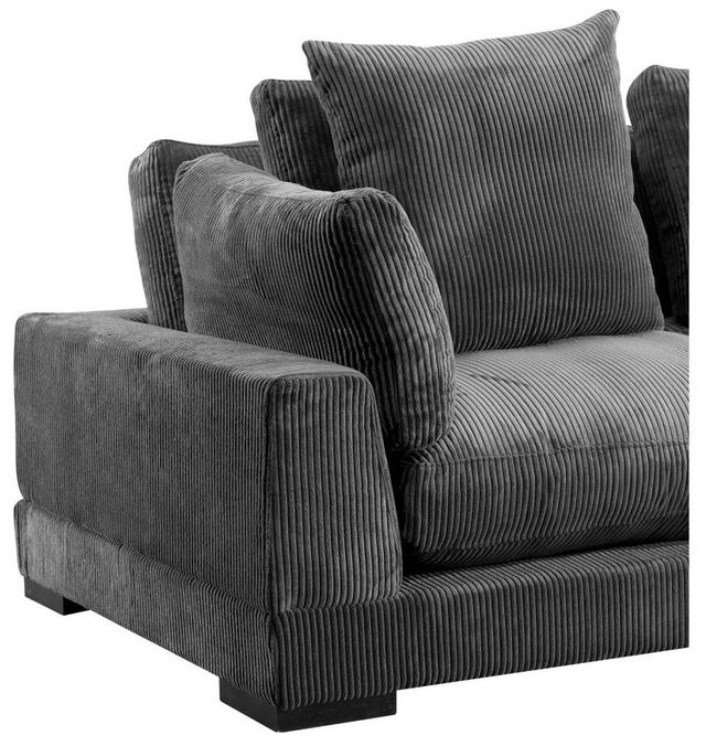 Moe's Home Collection Tumble Lounge 4-Piece Charcoal L-Shaped Modular Sectional and Ottoman-2
