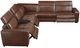 Homelegance® Sutton 6-Piece Brown Power Reclining Modular Sectional with Power Headrests and Charging Ports-5