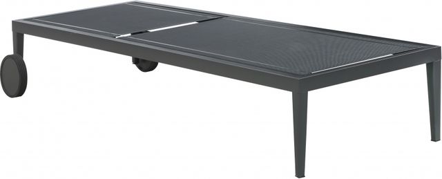 Meridian Furniture Nizuc Black/Dark Grey Outdoor Patio Adjustable Sun Chaise Lounge Chair-1