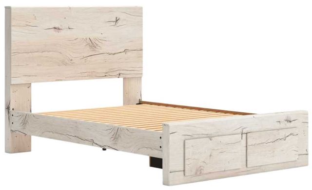 Benchcraft® Lawroy Light Natural Youth Full Storage Panel Bed-1