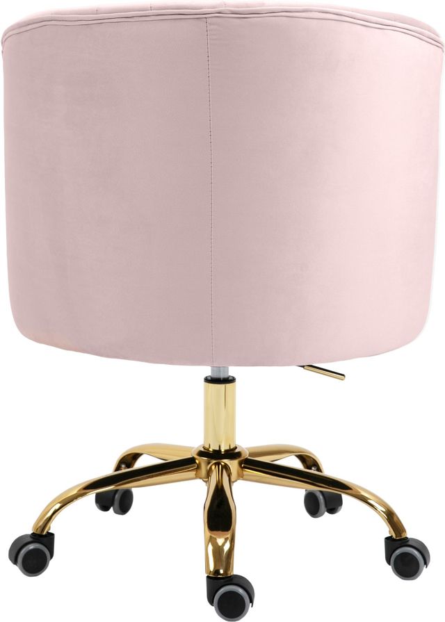 Meridian Furniture Arden Pink Velvet Office Chair-1