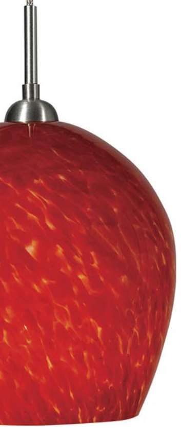Cal® Lighting & Accessories Red Lava Swirl Pendant-1