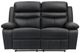 Homelegance® Hancock Black Double Manual Reclining Loveseat-2