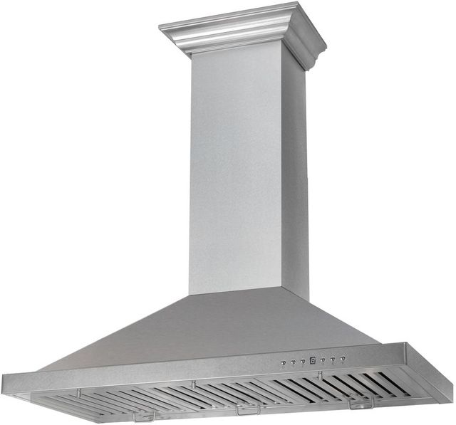 ZLINE 48" Satin Stainless Steel Wall Mounted Range Hood-3