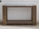 Steve Silver Co. Libby Gray Sofa Table with Dusty Caramel Base-1