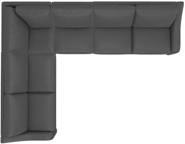 La-Z-Boy® Charlie Navy Leather Sectional with Custom Layout Options-4