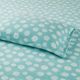 Olliix by True North by Sleep Philosophy 4 Piece Blue Snowflake Full Micro Fleece Sheet Set-2