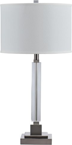 Signature Design by Ashley® Deccalen Clear/Silver Table Lamp
