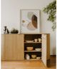 Moe's Home Collection Peaceful Black/Brown/Gray Abstract Print-3