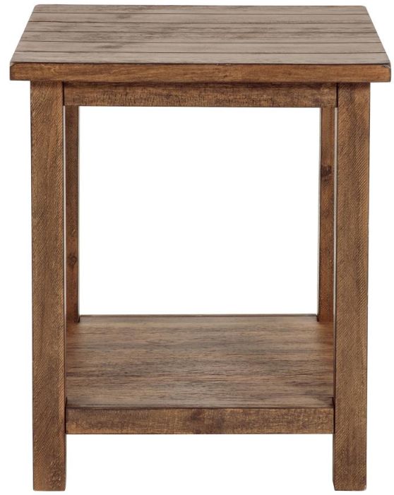 Coaster® Payne Distressed Brown End Table-1