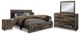 Benchcraft® Derekson 4-Piece Multi Gray King Panel Storage Bed Set-0
