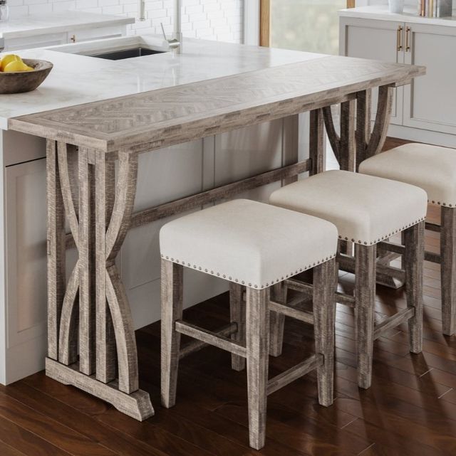 Jofran Inc. Fairview 4-Piece Ash Counter Sofa Console Table Set-1