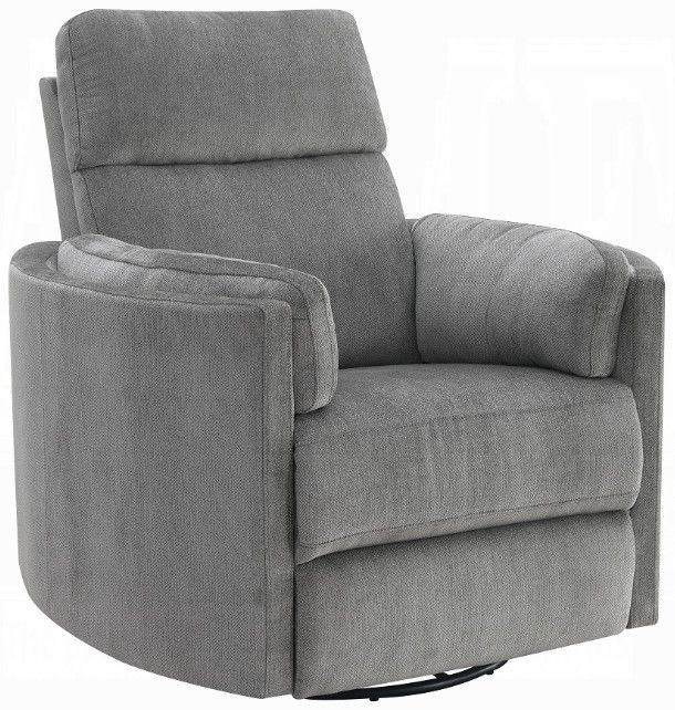 ACME Furniture Sagen Charcoal Manual Swivel Glider Recliner -0