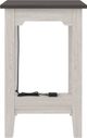 Signature Design by Ashley® Dorrinson Gray Chairside End Table with Antique White Base-5
