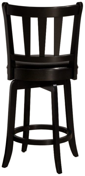 HH2 Home Presque Isle Black Swivel Counter Stool-2